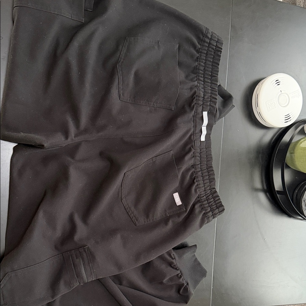Figs Black Jogger Pants
